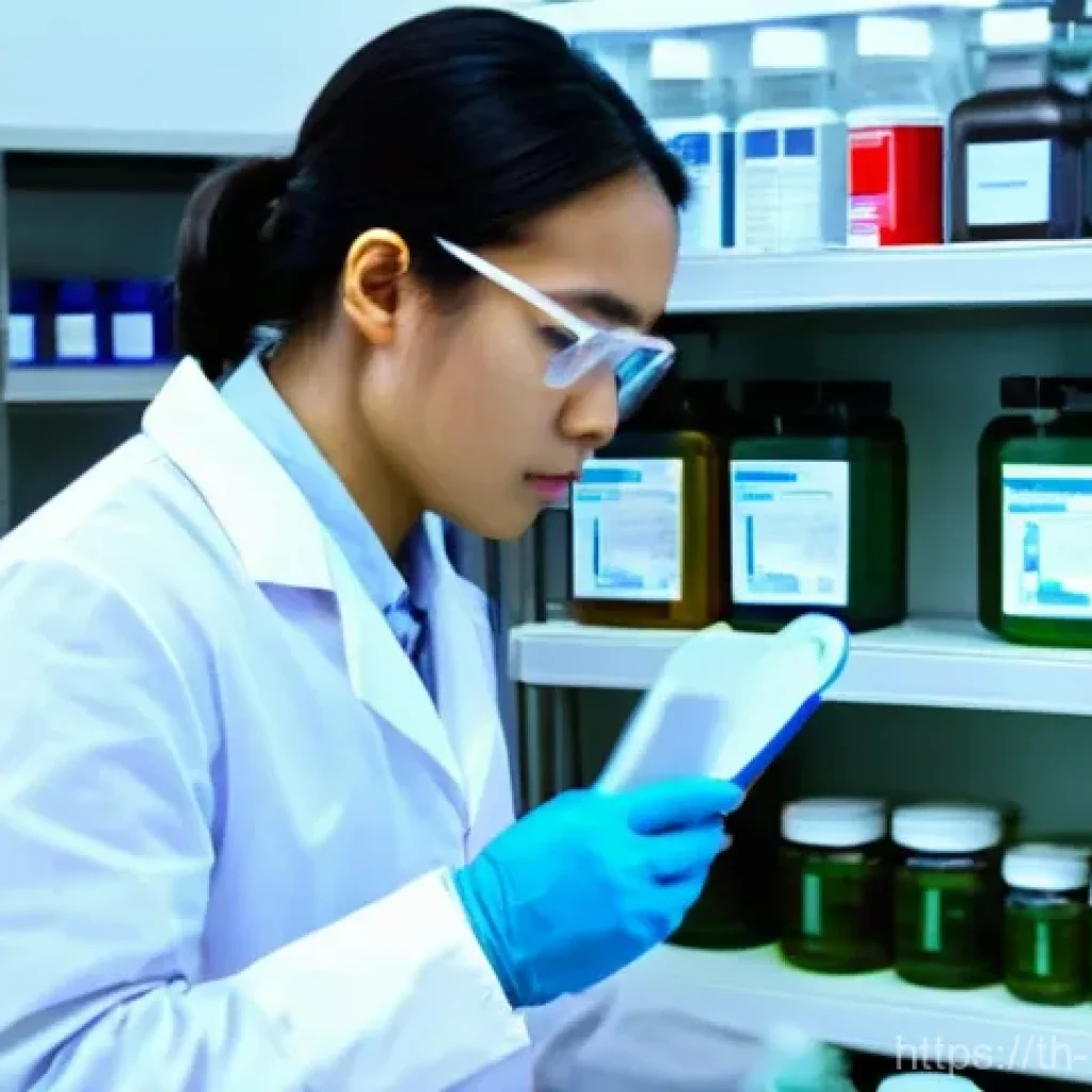 생물학자 실험실 안전 규정 - **Prompt:** A diverse group of young, professional scientists (male and female, of various ethniciti...