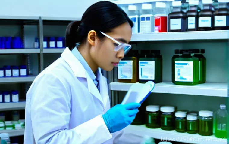 생물학자 실험실 안전 규정 - **Prompt:** A diverse group of young, professional scientists (male and female, of various ethniciti...