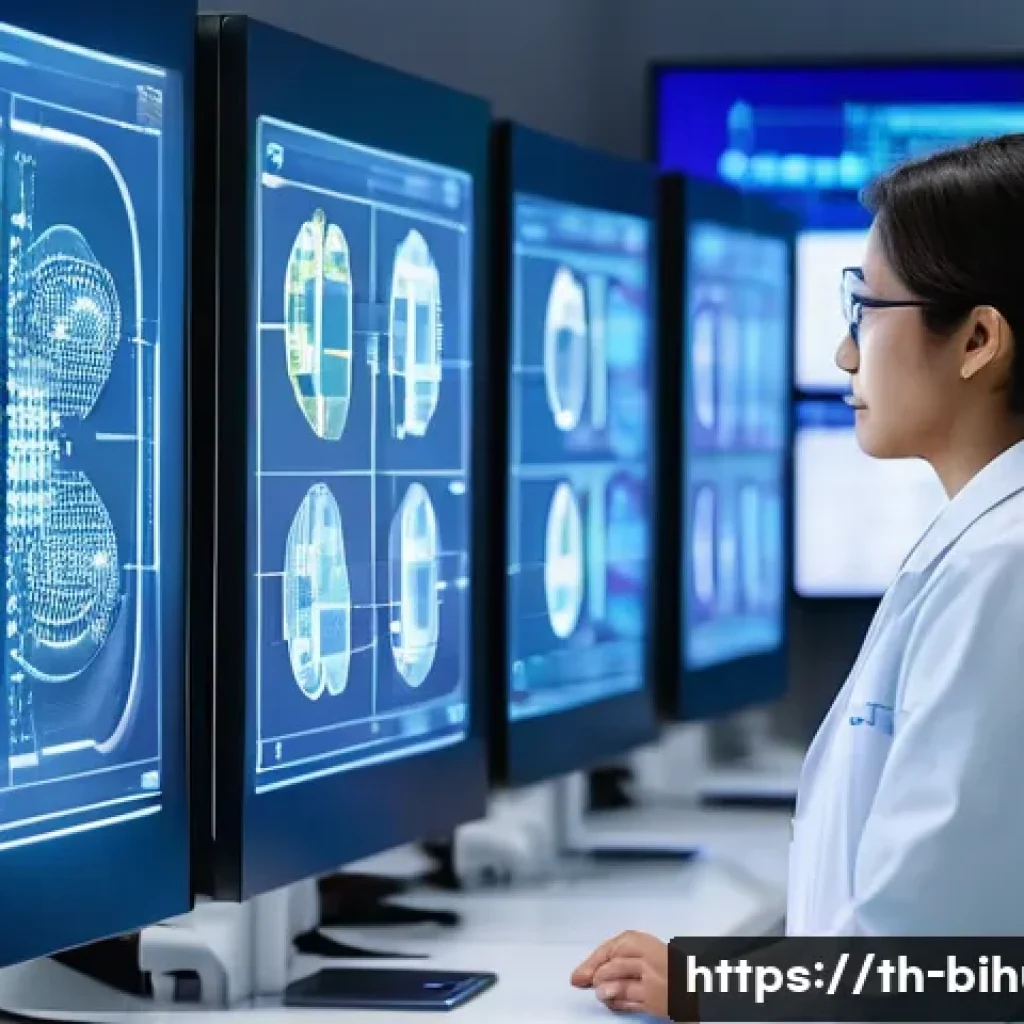 생물학자 생명과학 직업군의 변화 - **AI-Powered Precision Medicine Lab:**
    "A diverse team of male and female scientists, including ...