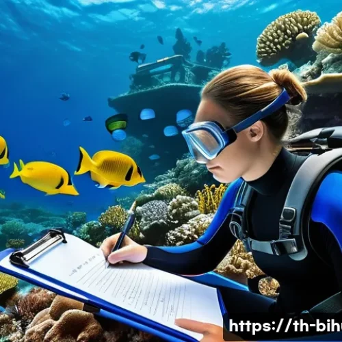 생물학자 자격증 취득 과정 - **Prompt 1: Marine Biologist Exploring a Coral Reef**
    "A professional female marine biologist in...